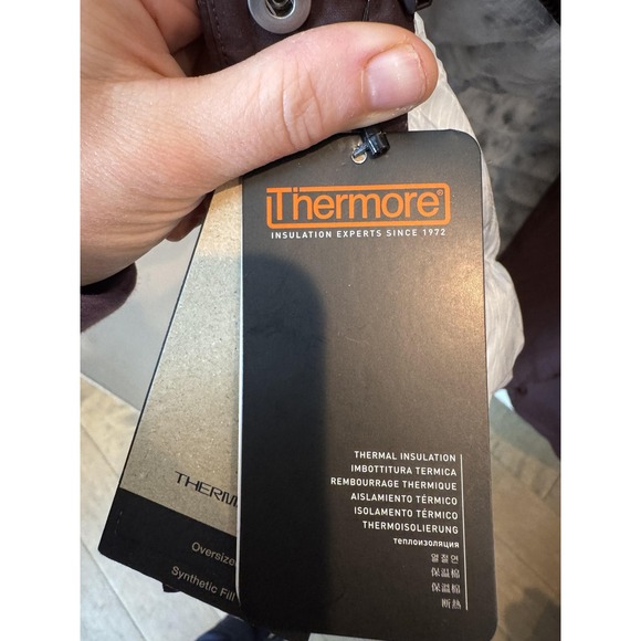 Nike Jacket Womens XXL Brown Therma-Fit Long Puffer Parka Coat Thermore - Picture 4 of 15